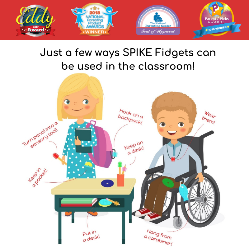 Silicone Fidget Sensory Tactile Pencil Topper