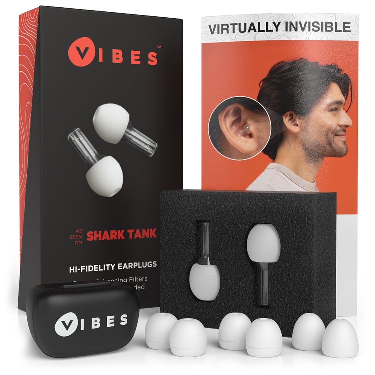 Vibes Hi-Fi Earplugs + Attachable Cord
